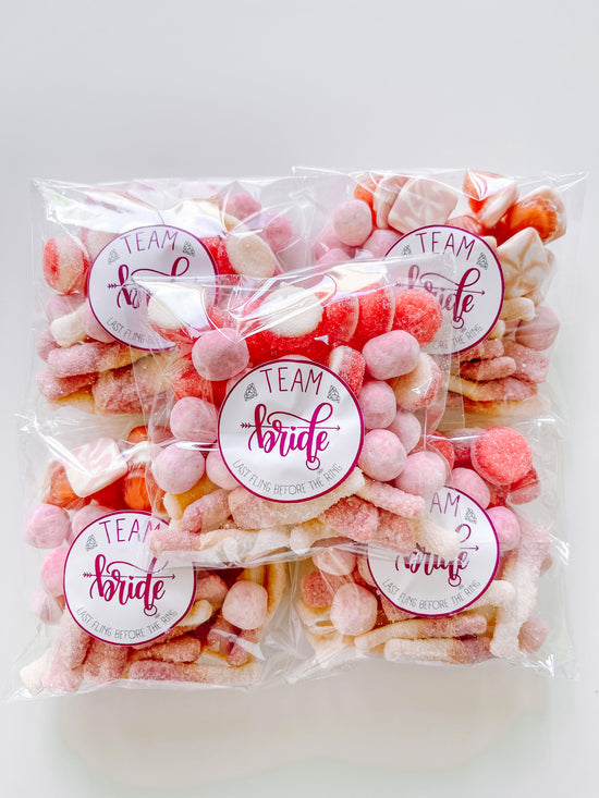 Custom Stickered Candy Bags