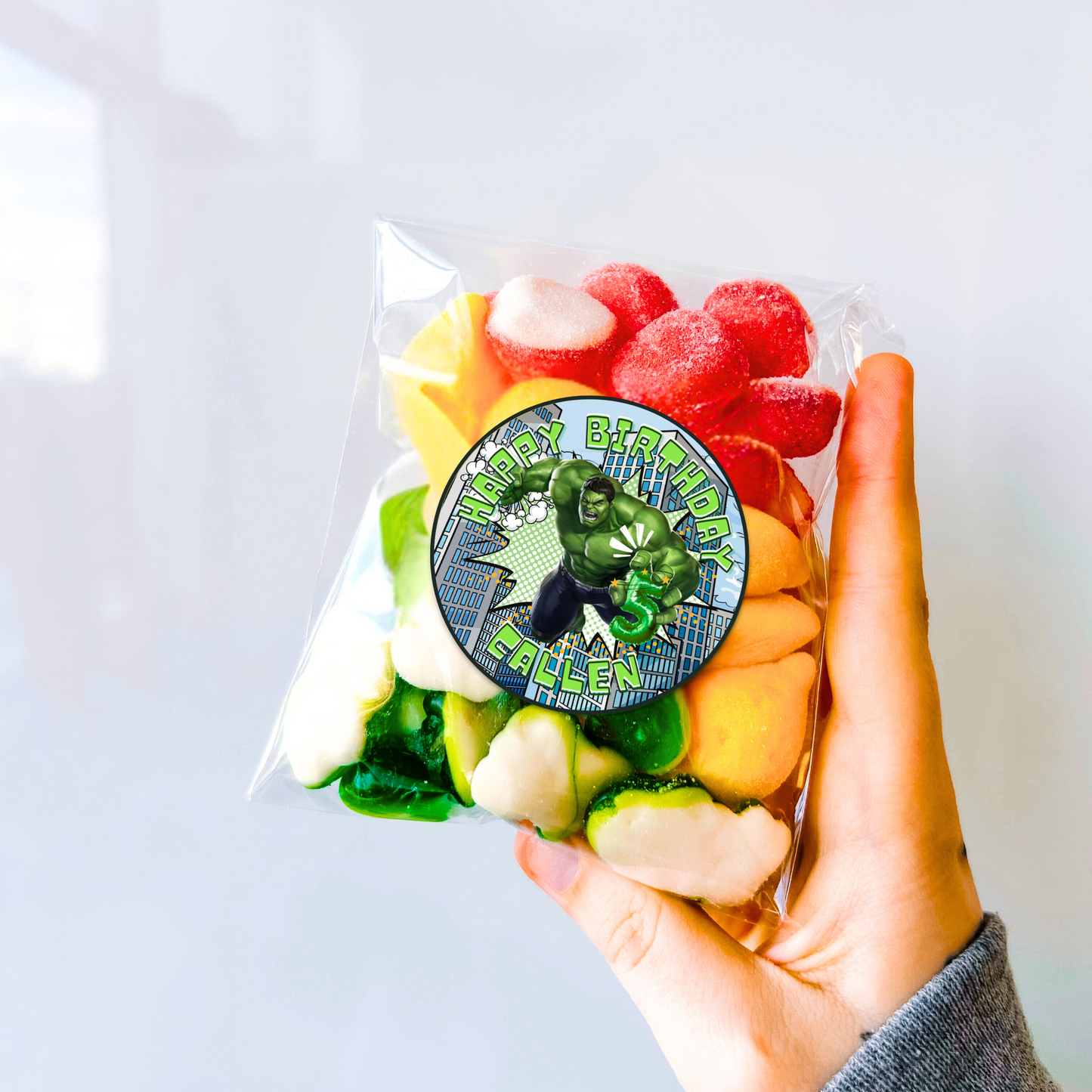 Custom Stickered Candy Bags