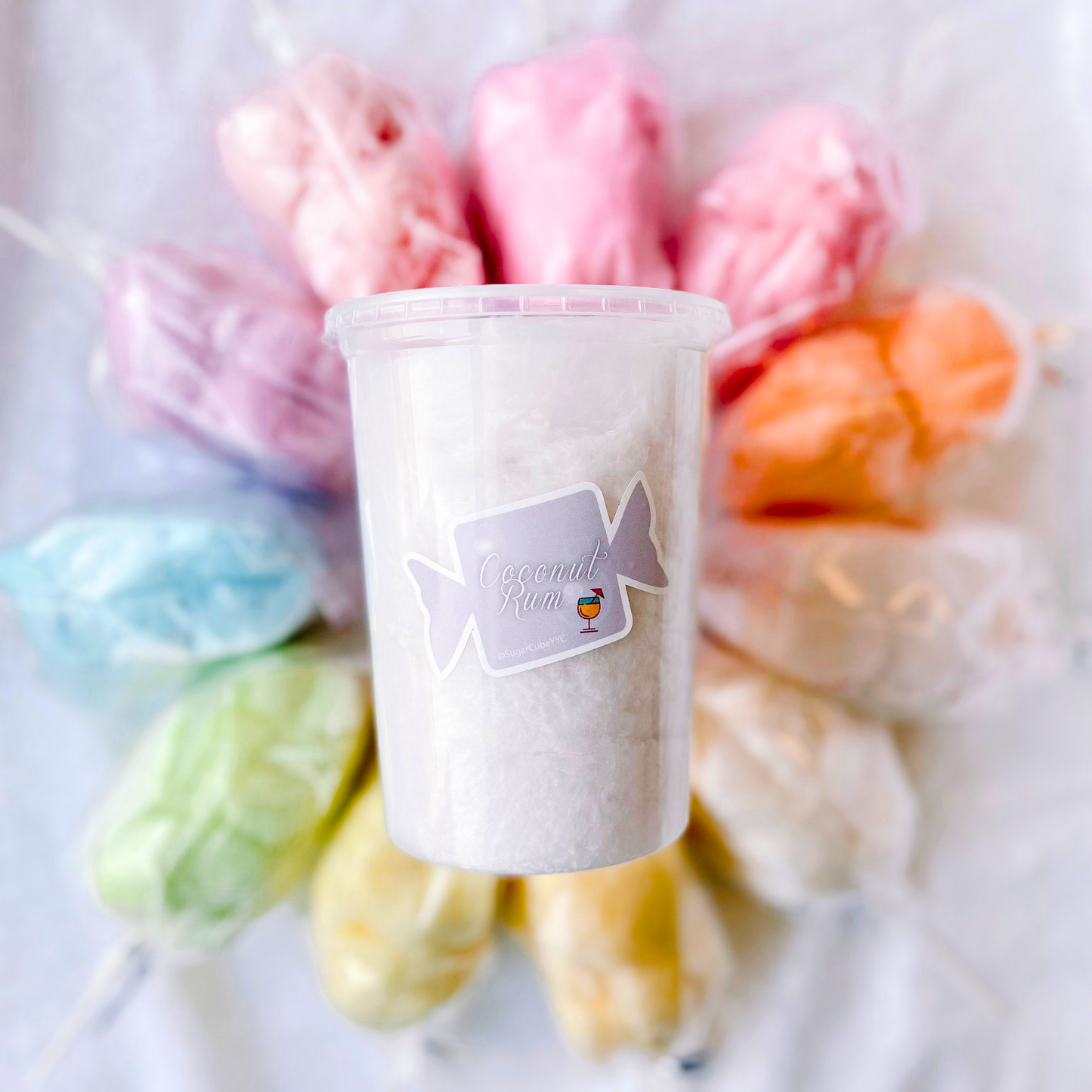 Liquor Cotton Candy Tubs