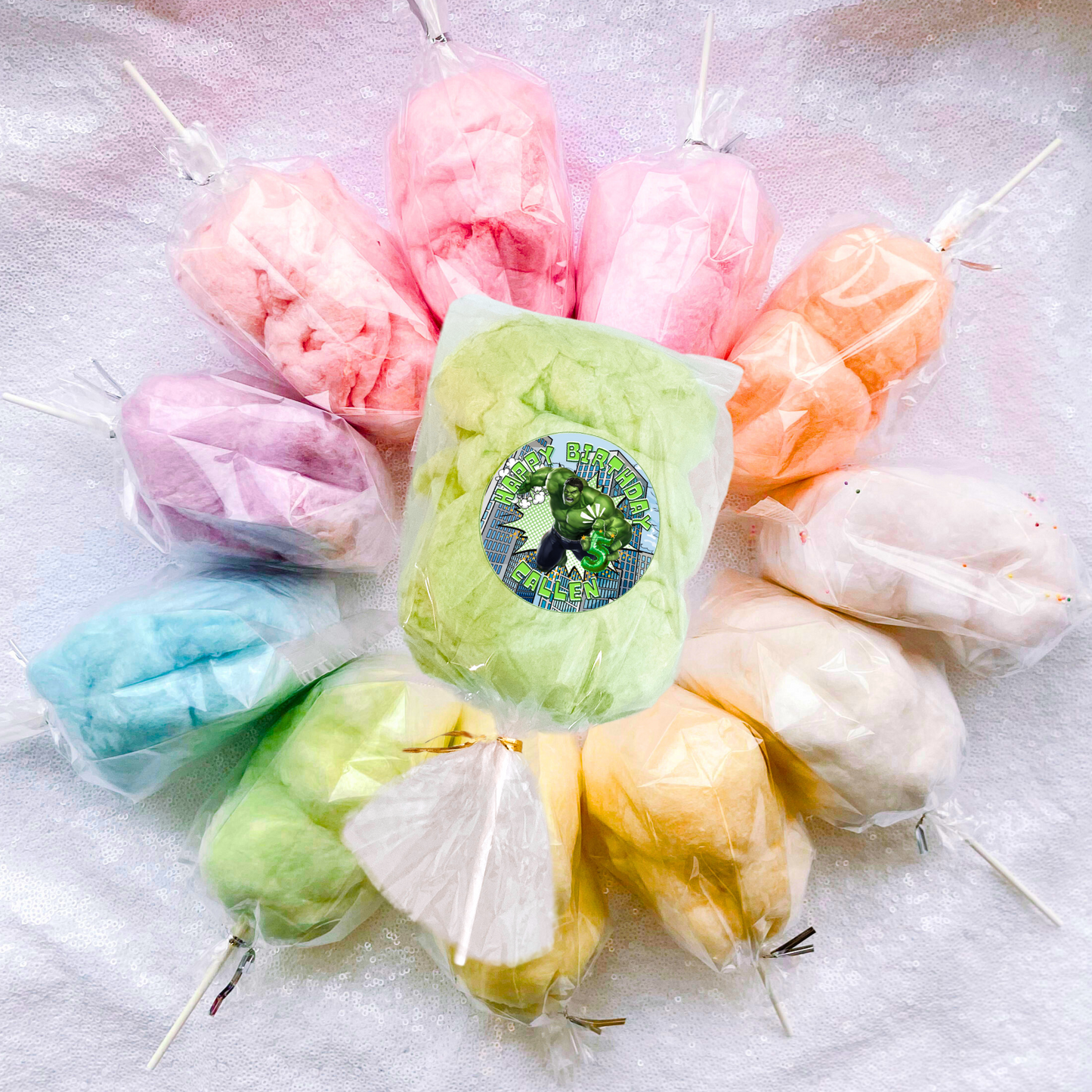Custom Cotton Candy Bags