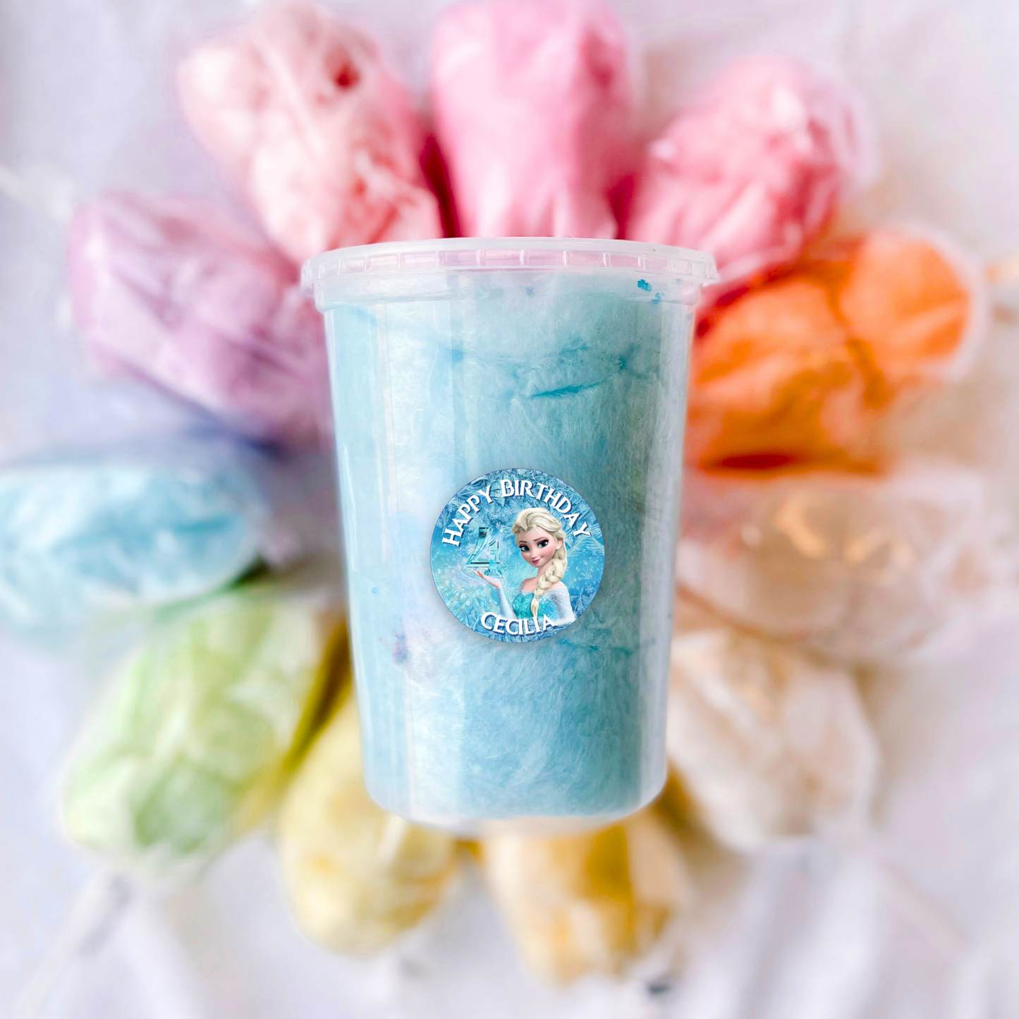 Custom Cotton Candy Tubs (Minimum Ten)