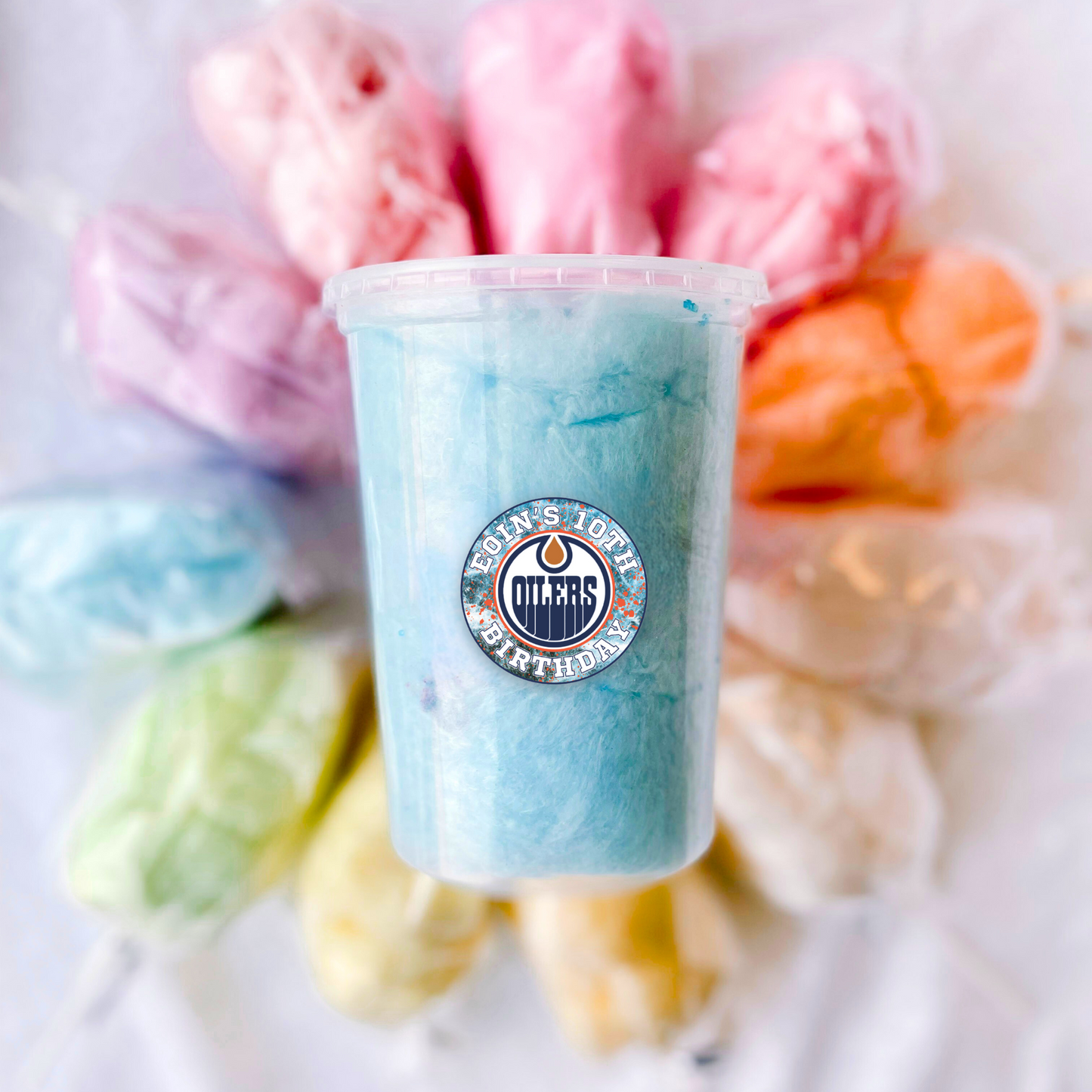 Custom Cotton Candy Tubs (Minimum Ten)