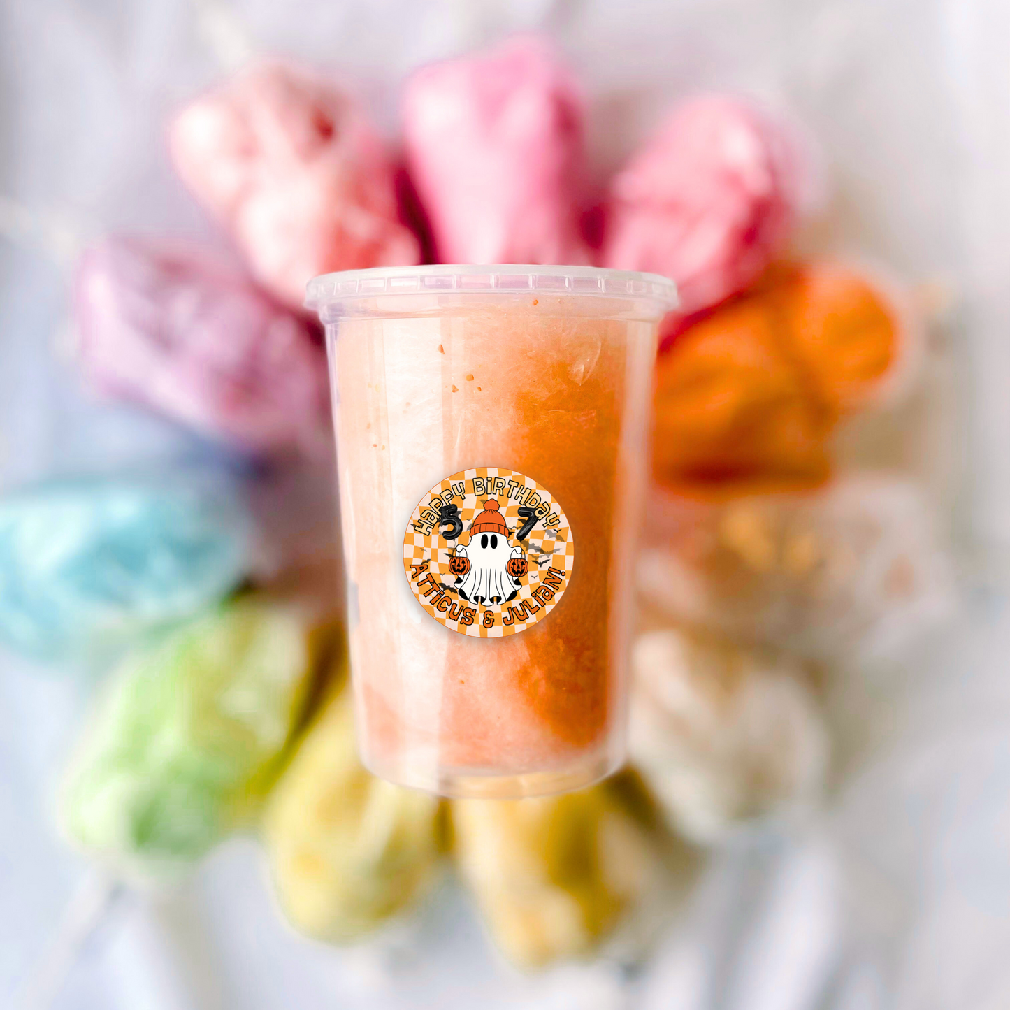 Custom Cotton Candy Tubs (Minimum Ten)