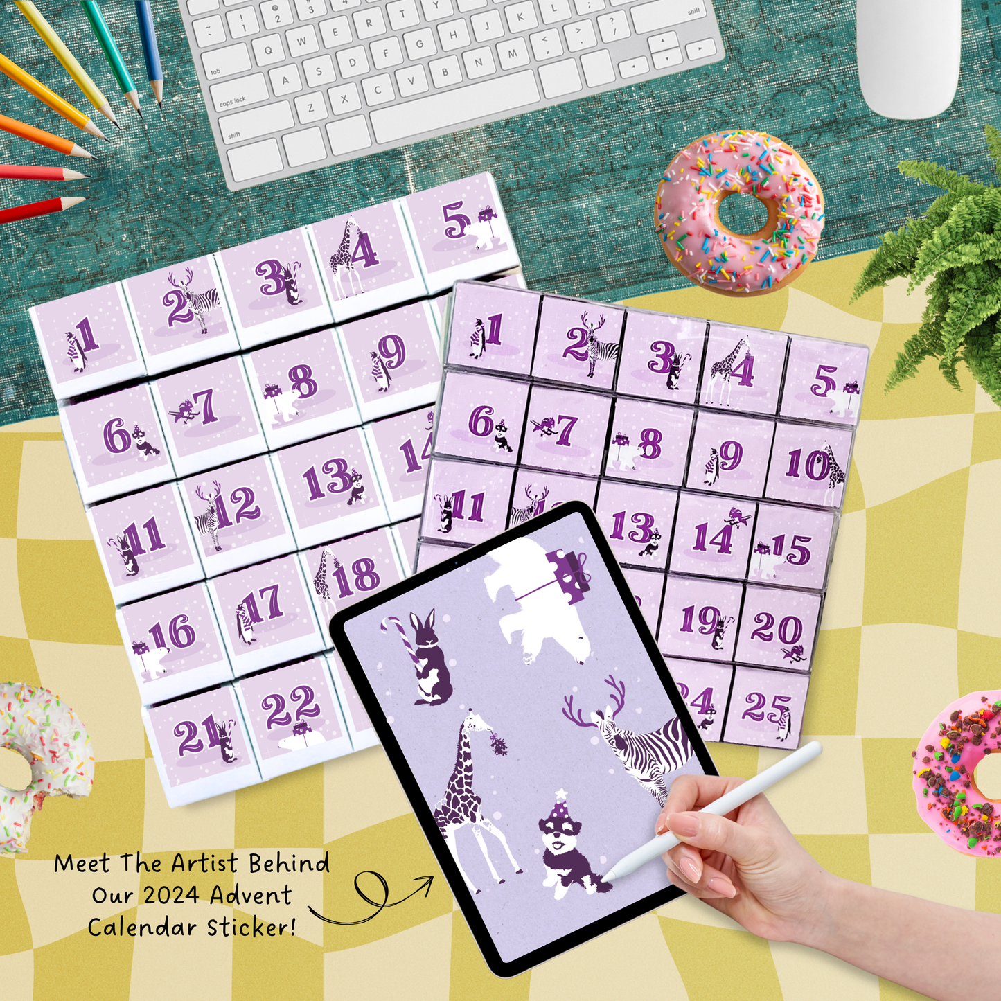 Meet the Artist Behind Our 2024 Advent Calendar Stickers
