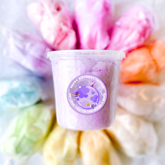 Custom Cotton Candy Mini Tubs (Minimum Twenty)