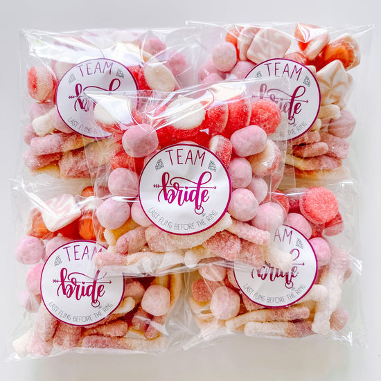 Custom Stickered Candy Bags