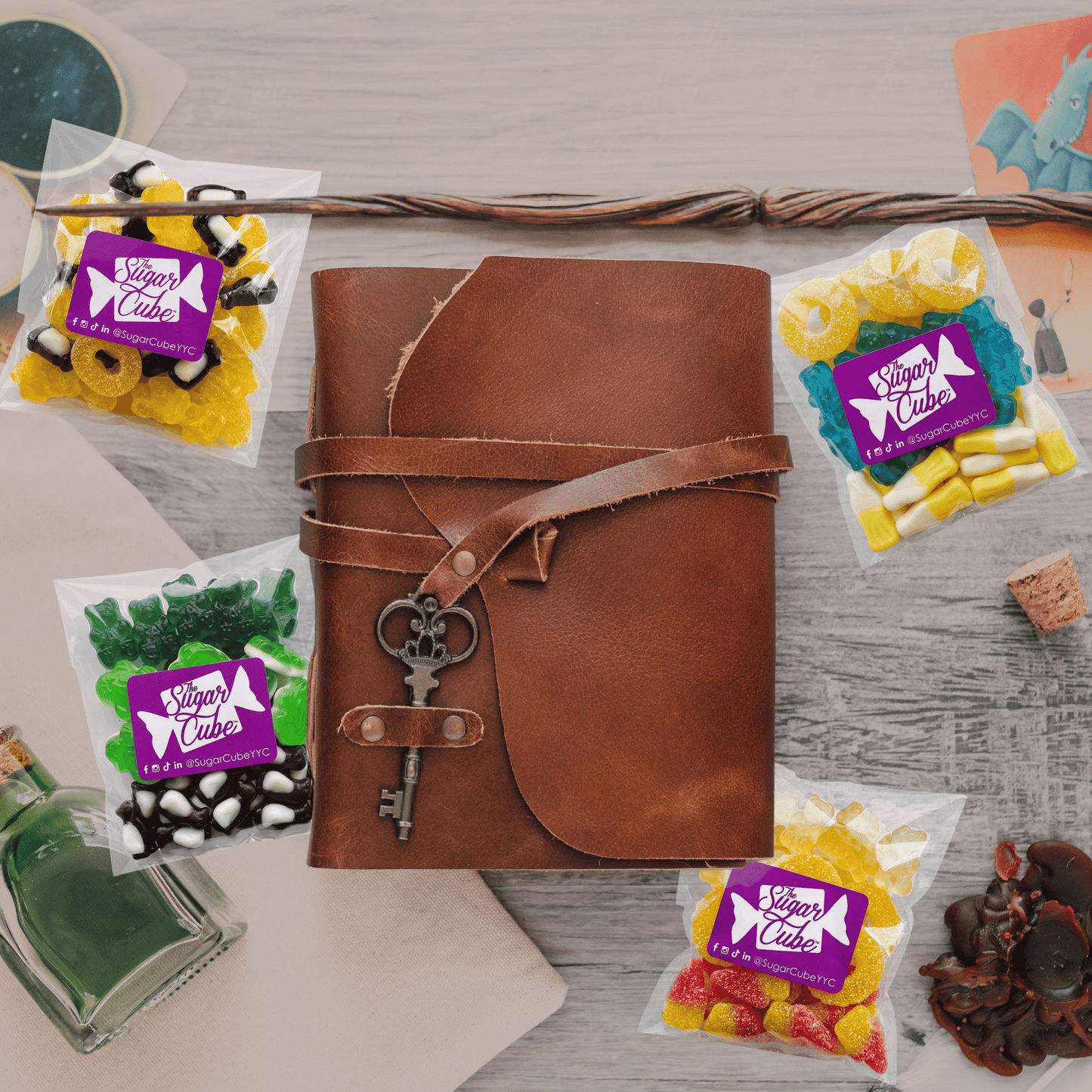 Hogwarts House Candy Bag Sort Me option featuring assorted house-inspired candy mixes